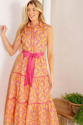 RAINFOREST RADIANCE WOVEN MIDI DRESS - Glamourous Grace
