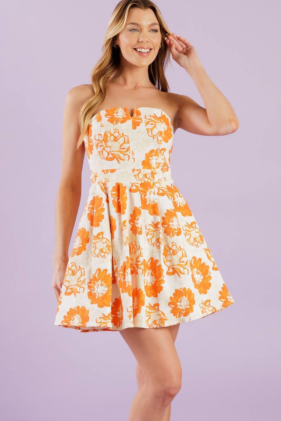 LOVE ME MORE WOVEN MINI DRESS - Glamourous Grace