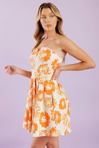 LOVE ME MORE WOVEN MINI DRESS - Glamourous Grace