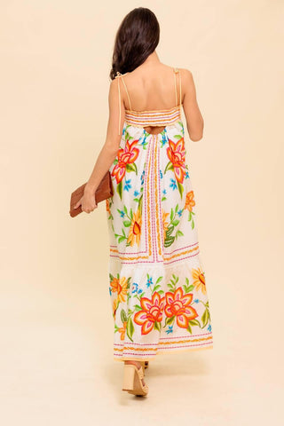 SAID AND DONE IVORY WOVEN MAXI DRESS - Glamourous Grace