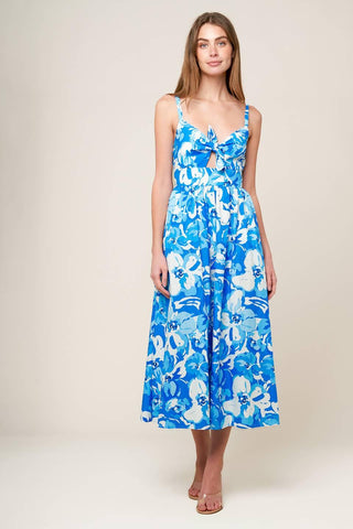 SPRING ROMANCE WOVEN MIDI DRESS - Glamourous Grace