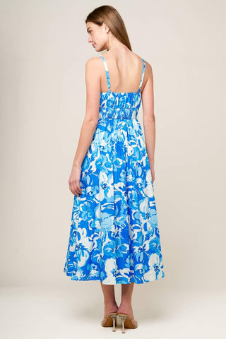 SPRING ROMANCE WOVEN MIDI DRESS - Glamourous Grace