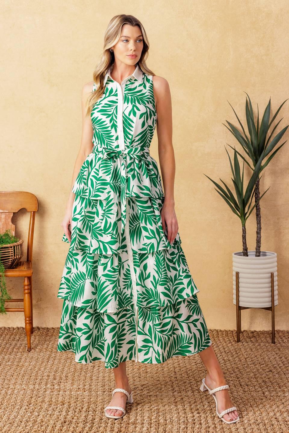 PARK AVENUE WOVEN WOVEN MIDI DRESS - Glamourous Grace