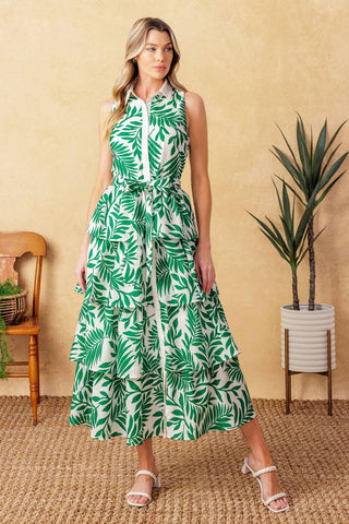 PARK AVENUE WOVEN WOVEN MIDI DRESS - Glamourous Grace