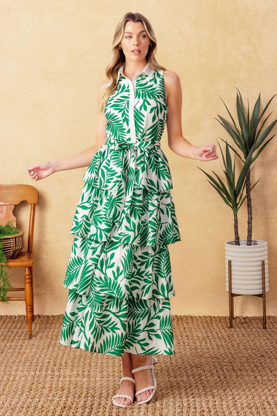 PARK AVENUE WOVEN WOVEN MIDI DRESS - Glamourous Grace