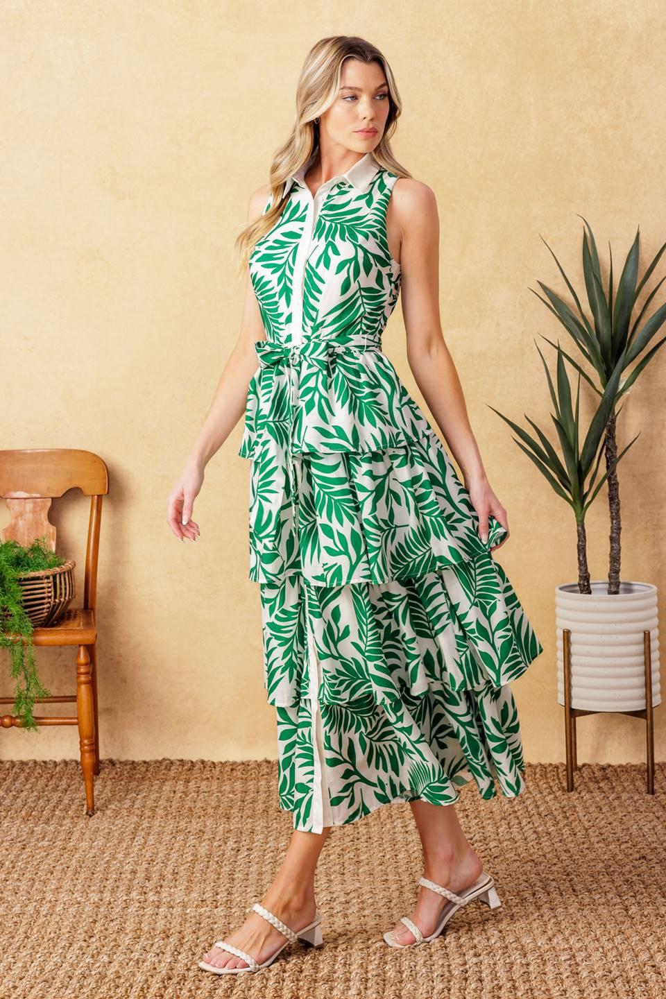 PARK AVENUE WOVEN WOVEN MIDI DRESS - Glamourous Grace