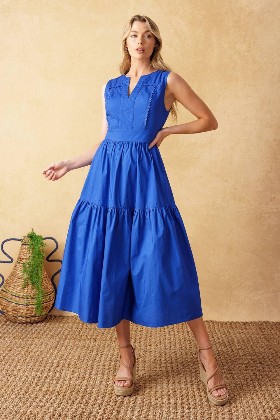 MYSTIC MIRAGE WOVEN MIDI DRESS - Glamourous Grace