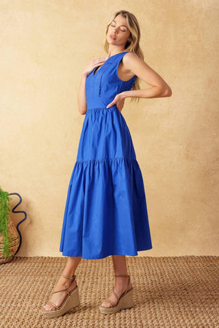 MYSTIC MIRAGE WOVEN MIDI DRESS - Glamourous Grace