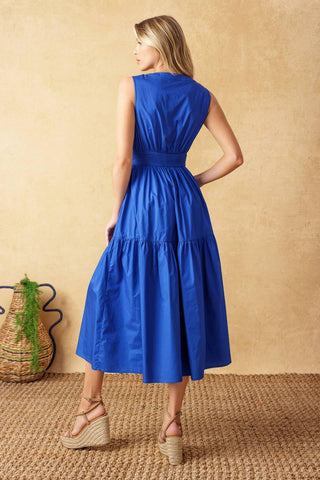 MYSTIC MIRAGE WOVEN MIDI DRESS - Glamourous Grace