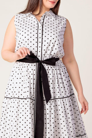 OUT OF REACH WOVEN MIDI DRESS - Glamourous Grace