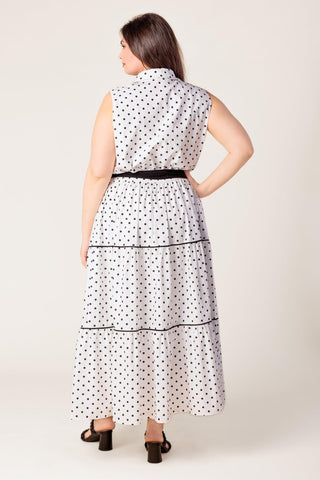 OUT OF REACH WOVEN MIDI DRESS - Glamourous Grace