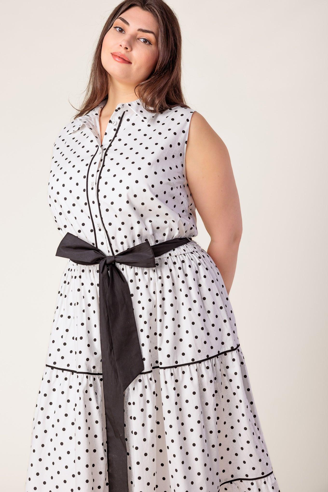 OUT OF REACH WOVEN MIDI DRESS - Glamourous Grace