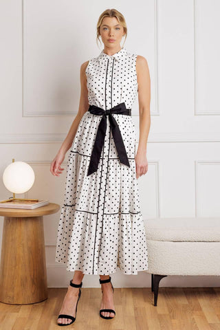 OUT OF REACH WOVEN MIDI DRESS - Glamourous Grace