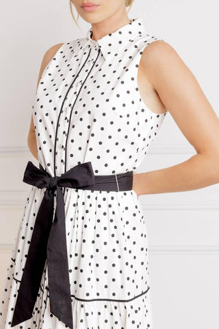 OUT OF REACH WOVEN MIDI DRESS - Glamourous Grace
