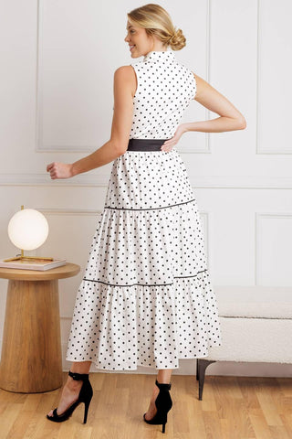 OUT OF REACH WOVEN MIDI DRESS - Glamourous Grace