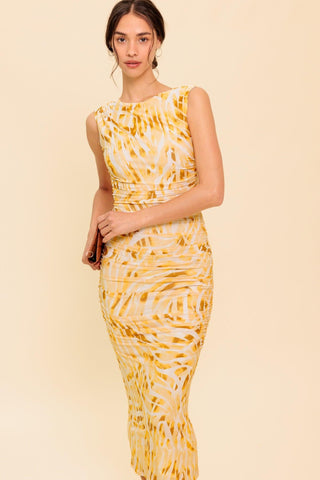 SWEET AS EVER POWER MESH BODYCON MIDI DRESS - Glamourous Grace