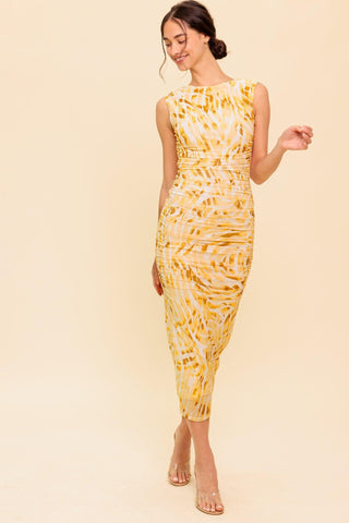 SWEET AS EVER POWER MESH BODYCON MIDI DRESS - Glamourous Grace