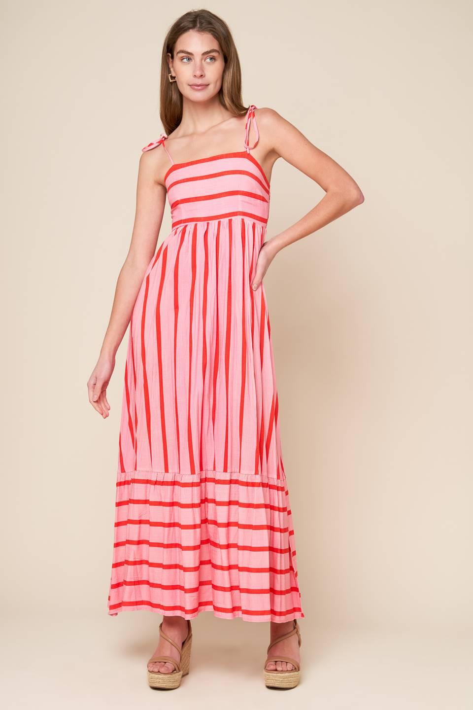 SPEAK NOW WOVEN MIDI DRESS - Glamourous Grace