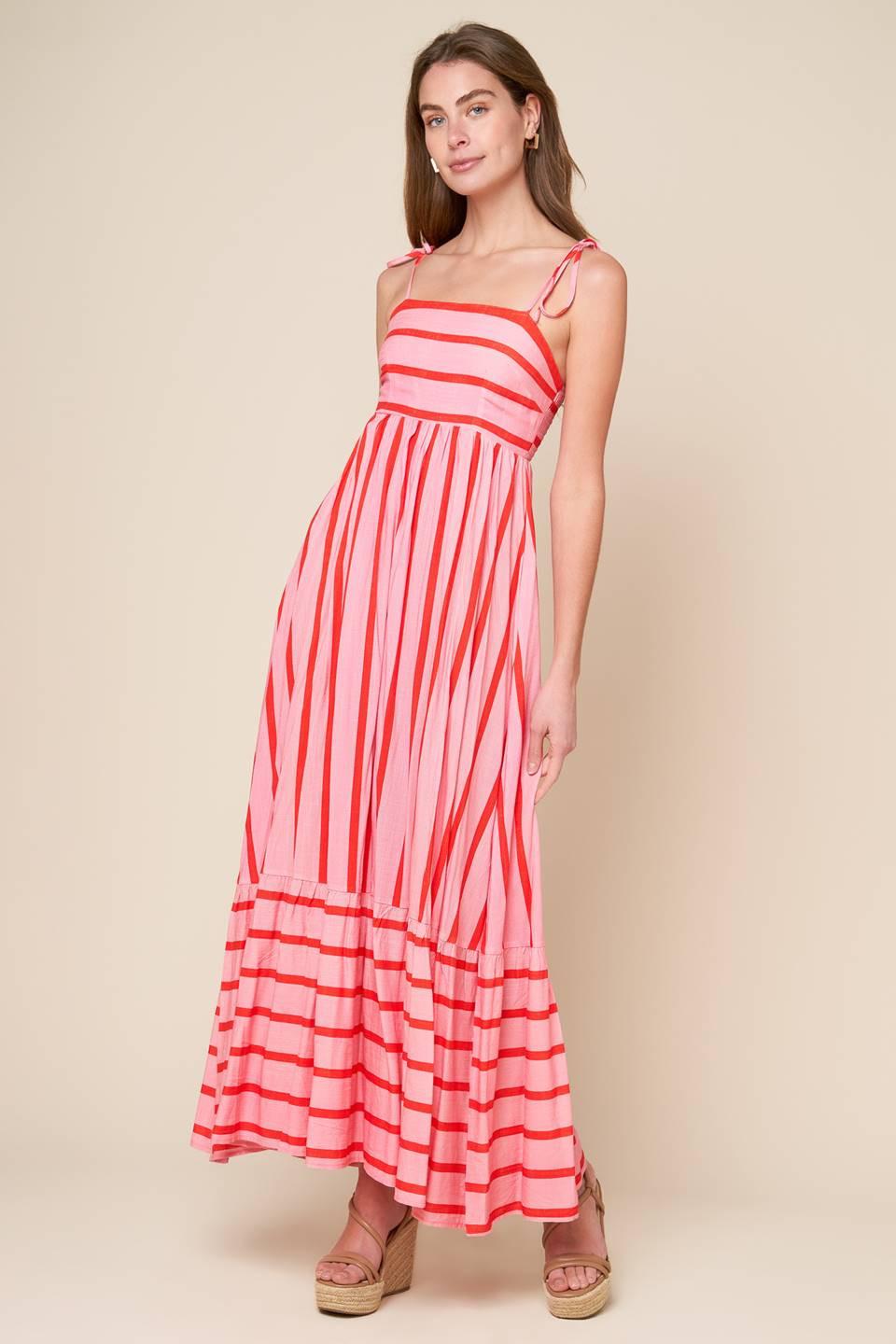 SPEAK NOW WOVEN MIDI DRESS - Glamourous Grace