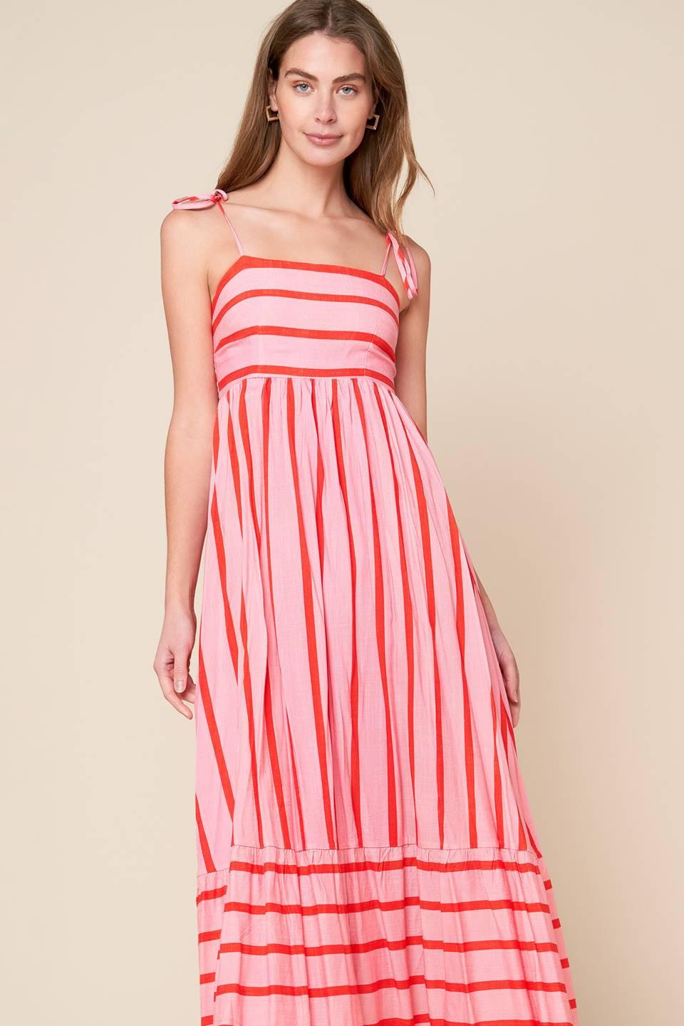 SPEAK NOW WOVEN MIDI DRESS - Glamourous Grace
