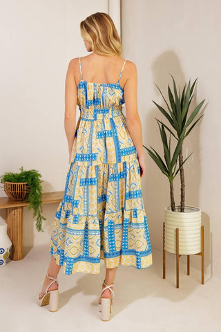 MAKING A WISH WOVEN MIDI DRESS - Glamourous Grace
