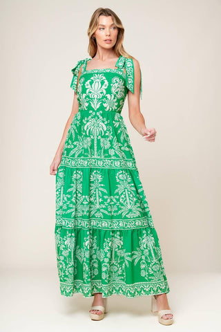 SWEET LIKE GREEN WOVEN MAXI DRESS - Glamourous Grace