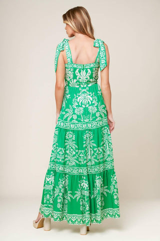 SWEET LIKE GREEN WOVEN MAXI DRESS - Glamourous Grace