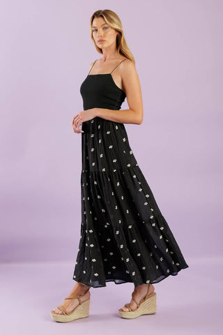 FADE INTO YOU WOVEN MIDI DRESS - Glamourous Grace