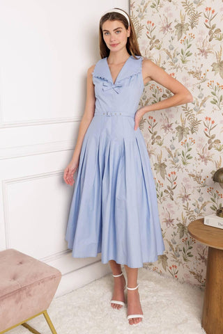 HOPPING ISLANDS WOVEN MIDI DRESS - Glamourous Grace