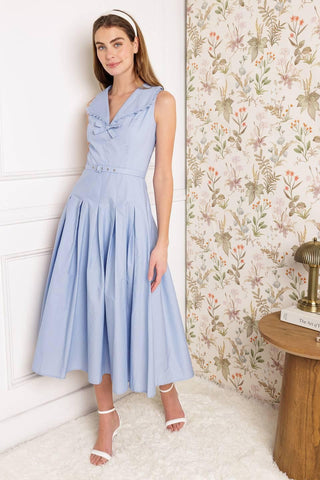 HOPPING ISLANDS WOVEN MIDI DRESS - Glamourous Grace