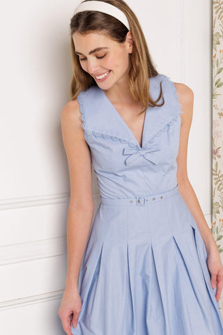 HOPPING ISLANDS WOVEN MIDI DRESS - Glamourous Grace