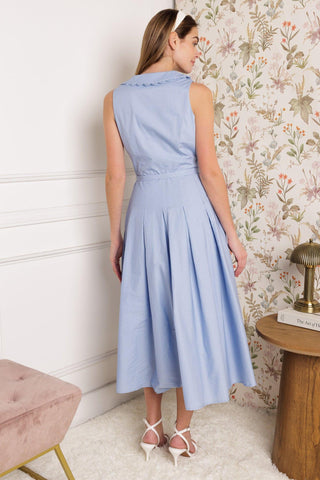 HOPPING ISLANDS WOVEN MIDI DRESS - Glamourous Grace