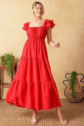 GET WITH IT WOVEN MIDI DRESS - Glamourous Grace