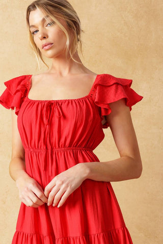 GET WITH IT WOVEN MIDI DRESS - Glamourous Grace