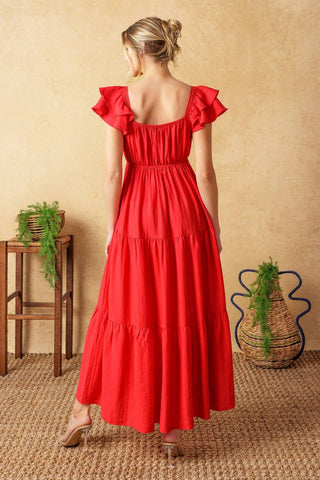 GET WITH IT WOVEN MIDI DRESS - Glamourous Grace