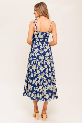 PETALS IN THE WIND WOVEN MIDI DRESS - Glamourous Grace
