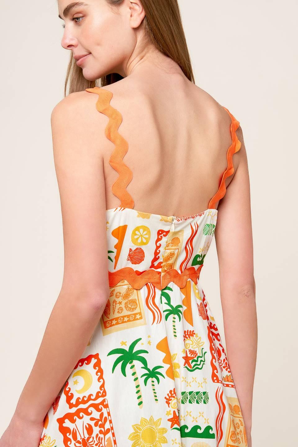 ROAMING AROUND WOVEN MIDI DRESS - Glamourous Grace