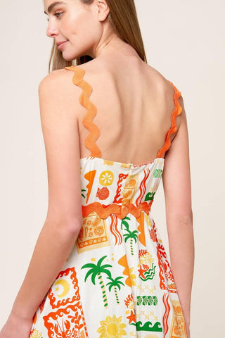 ROAMING AROUND WOVEN MIDI DRESS - Glamourous Grace