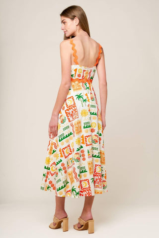 ROAMING AROUND WOVEN MIDI DRESS - Glamourous Grace