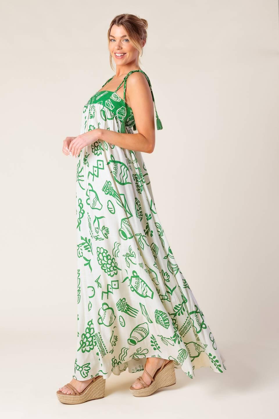 EVERYDAY BLISS WOVEN MAXI DRESS - Glamourous Grace