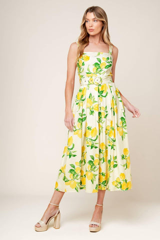 BEAMING PERFECTION IVORY WOVEN MIDI DRESS - Glamourous Grace