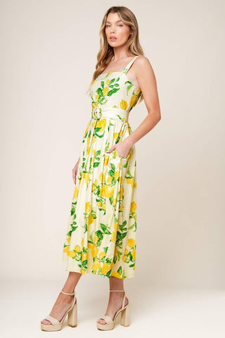 BEAMING PERFECTION IVORY WOVEN MIDI DRESS - Glamourous Grace