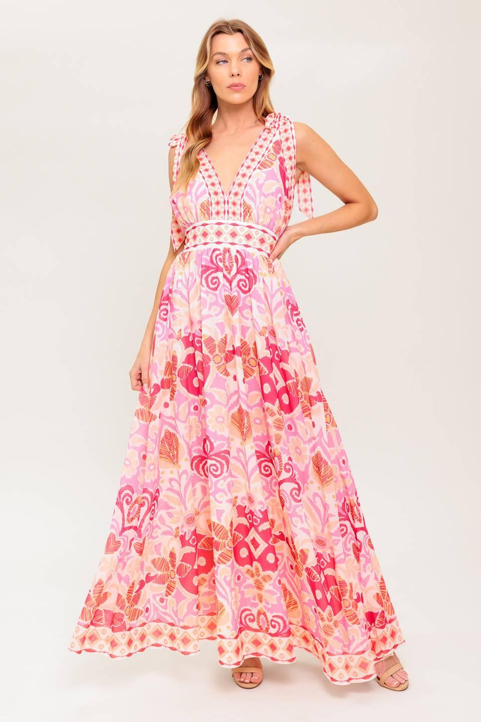 LEACE IT TO FATE WOVEN MAXI DRESS - Glamourous Grace