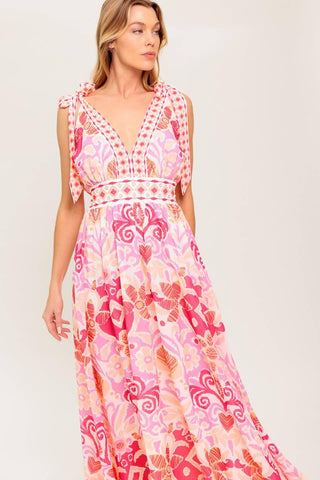 LEACE IT TO FATE WOVEN MAXI DRESS - Glamourous Grace