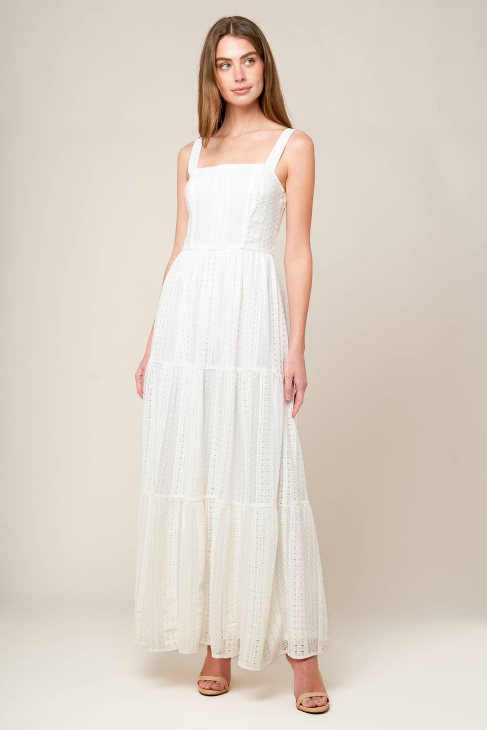 AFTER THE RAIN WHITE LACE MAXI DRESS - Glamourous Grace