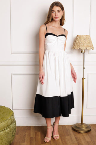 ISLAND HEARTBEAT WOVEN MIDI DRESS - Glamourous Grace