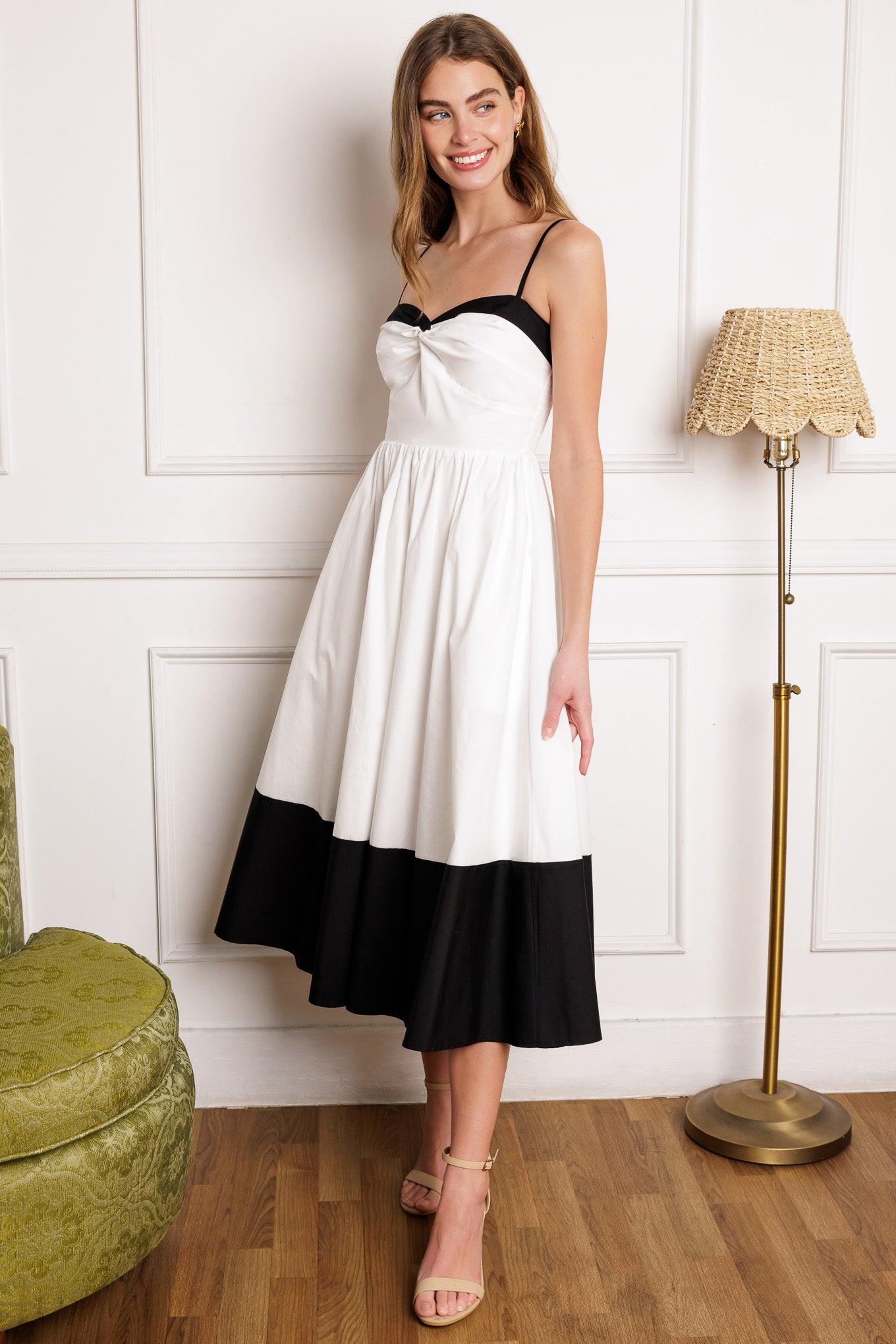 ISLAND HEARTBEAT WOVEN MIDI DRESS - Glamourous Grace