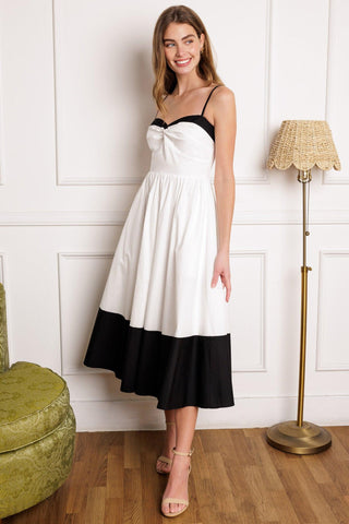 ISLAND HEARTBEAT WOVEN MIDI DRESS - Glamourous Grace