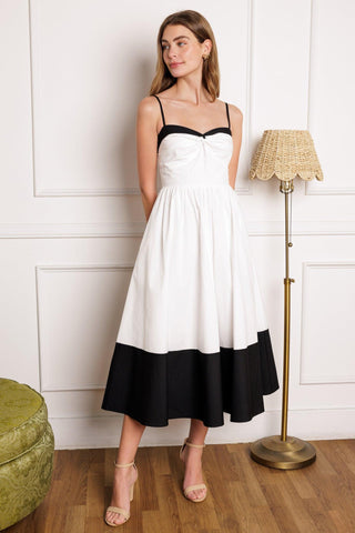 ISLAND HEARTBEAT WOVEN MIDI DRESS - Glamourous Grace