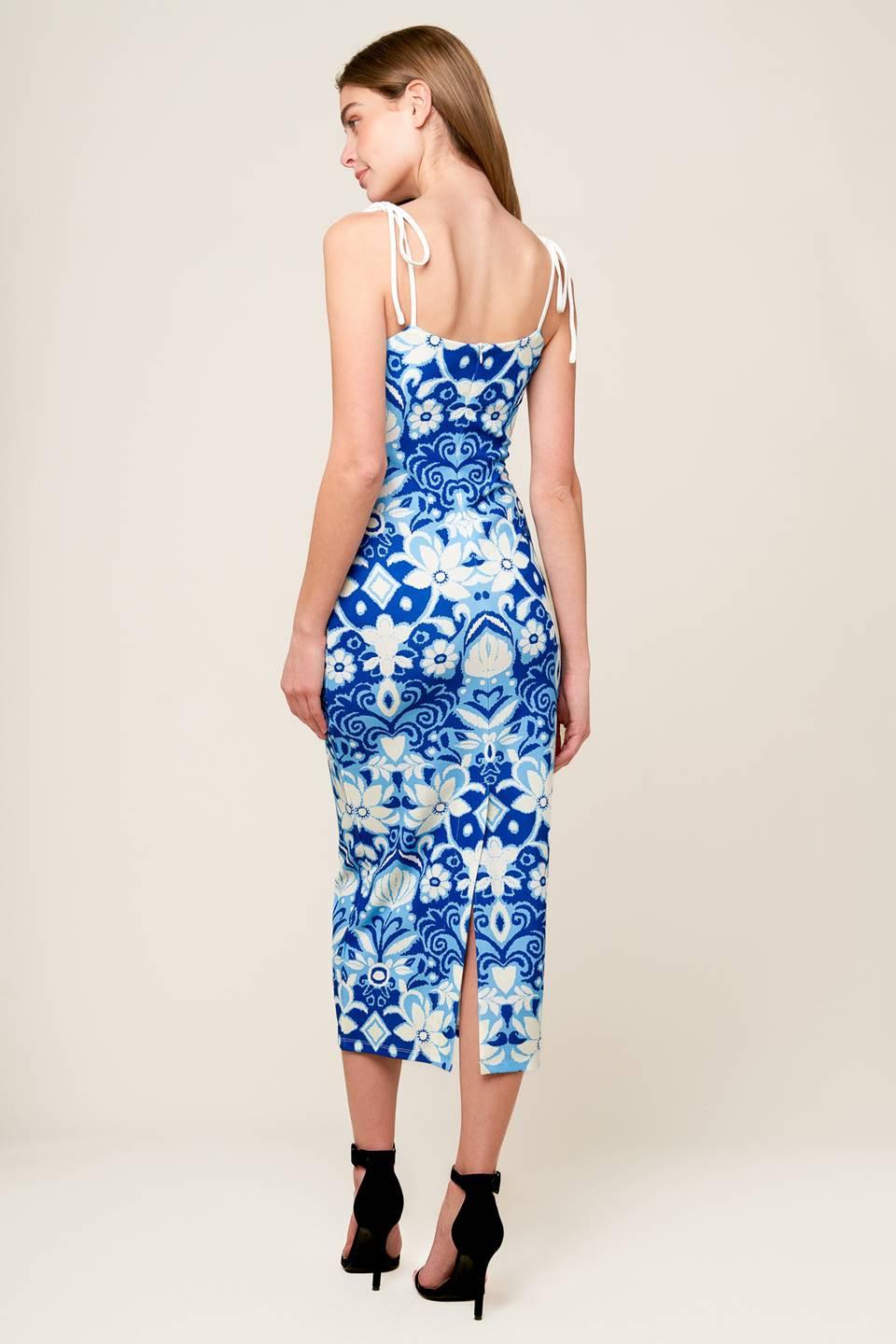 IN THE COUNTRYSIDE WOVEN MIDI DRESS - Glamourous Grace